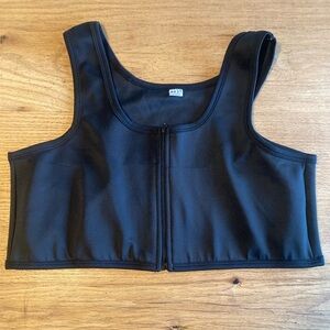 Huji‎ Sports Bra Full Zip Black Women’s 4XL Preloved